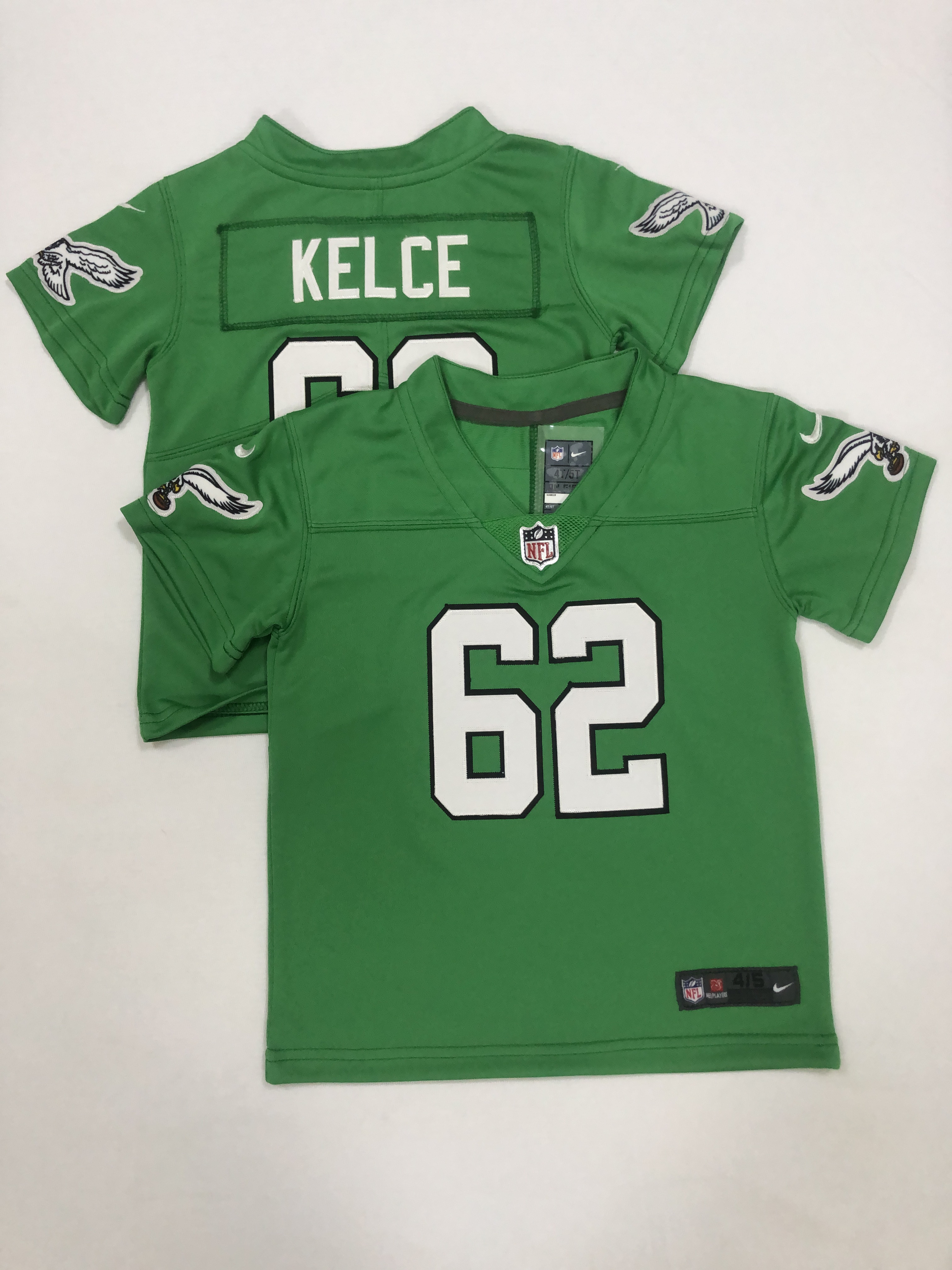 2023 Philadelphia Eagles #62 Kelce Nike Green Alternate limited Toddler NFL Jersey